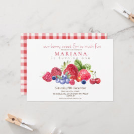 ベリー1st誕生日パーティーベリースウィート 招待状