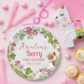 ベリー1st誕生日パーティー ペーパープレート (パーティー)