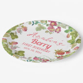 ベリー1st誕生日パーティー ペーパープレート (アングル)