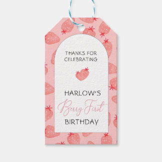 ベリー1st誕生日ユー感謝していラベル ギフトタグ