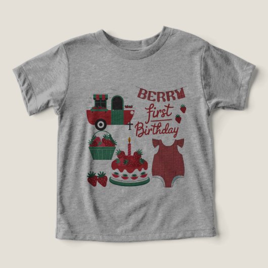 ベリー1st誕生日Tシャツ (デザイン正面)