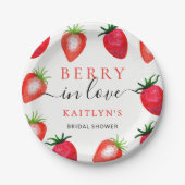 ベリー・イン・ラブ スターベリー ブライズシャワー ペーパープレート (正面)