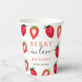 ベリー・イン・ラブ ストロベリー ブライダルシャワー 紙コップ (裏面)