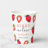 ベリー・イン・ラブ ストロベリー ブライダルシャワー 紙コップ (正面)