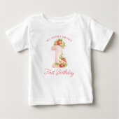 ベリー・スイートな1歳の誕生日Tシャツ ベビーTシャツ (正面)