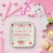 ベリー スイート ストロベリー 誕生日 ペーパープレート (パーティー)