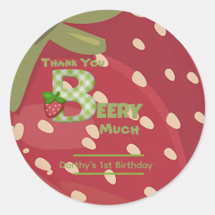 ベリー スイート ストロベリー 誕生日 ラウンドシール