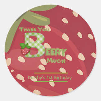 ベリー スイート ストロベリー 誕生日 ラウンドシール