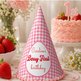 ベリー スイート ストロベリー 1歳の誕生日パーティー パーティーハット