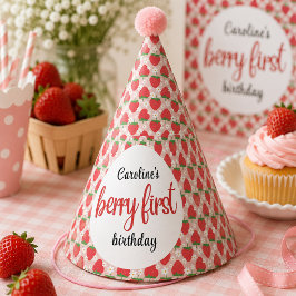 ベリー スイート ストロベリー 1歳の誕生日パーティー パーティーハット
