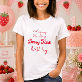 ベリー スイート ストロベリー 1歳の誕生日パーティー Tシャツ