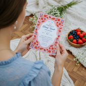 ベリー スウィート イチゴ ブルーベリー & ブルームズ 招待状