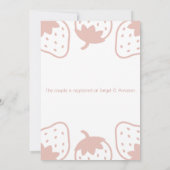 "ベリー スウィート" スタベリーチャイルド アダプション シャワー 招待状 (裏面)