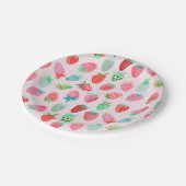 ベリー スウィート ストロベリー柄 ペーパープレート (アングル)