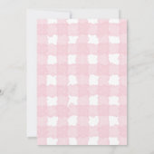 ベリー スウィート ストロベリー ハート ガール ベイビー シャワー 招待状 (裏面)