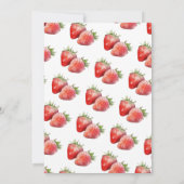 ベリー スウィート ベイビー シャワー イチゴ 招待状 (裏面)
