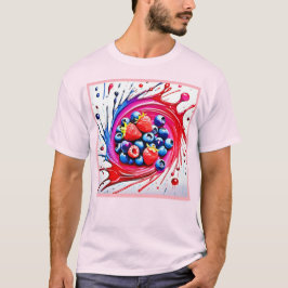 ベリー・スプラッシュ: カラーバースト Tシャツ