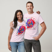 ベリー・スプラッシュ: カラーバースト Tシャツ (ユニセックス)