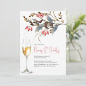 ベリー&バブルブライダルシャワーテーマ 招待状 (スタンド正面)