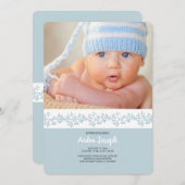 ベリー バンド フォト 出生発表 案内状 (正面/裏面)