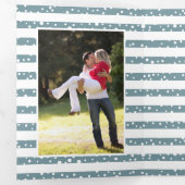 ベリー、バードクリスマスの休日の写真コラージュ 三つ折りクリスマスカード (内部最初)