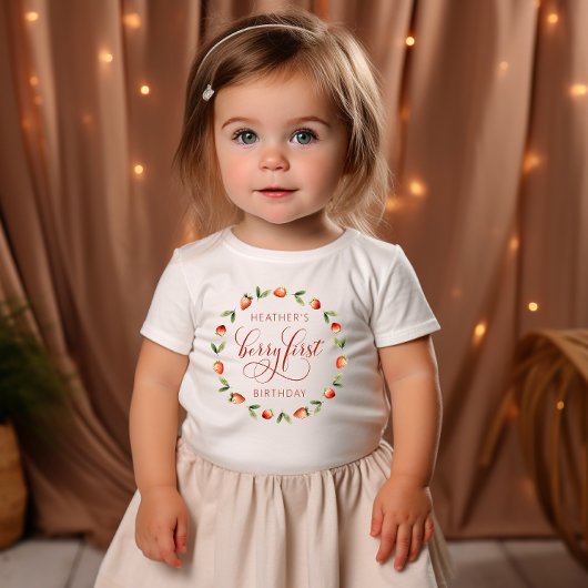 ベリー・ファーストバースデー ベビーTシャツ