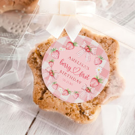ベリー ファースト かわいい 初めての誕生日 いちご クラシック  ラウンドシール