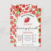 ベリー ファースト ご招待 招待状 (正面/裏面)