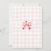 ベリー ファースト バースデー ご招待 スイート ストロベリー バースデー １ 招待状 (裏面)