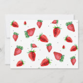ベリー ファースト バースデー インビテ, イチゴ バースデー 招待状 (裏面)