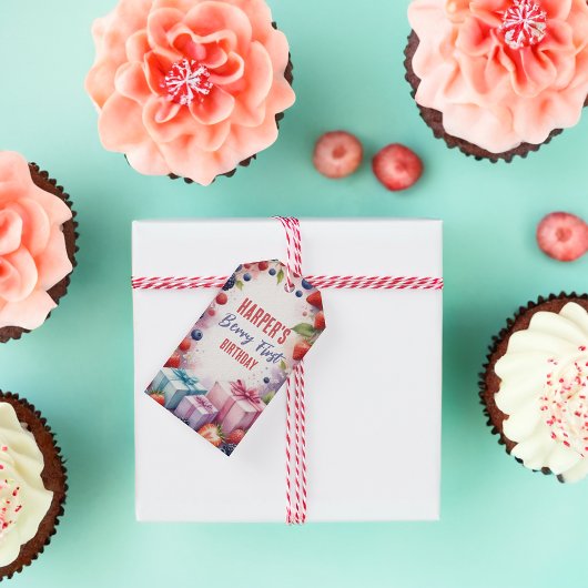 ベリー ファースト バースデー ギフト タグ – ベリー & プレゼント