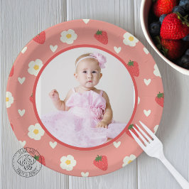 ベリー ファースト 1歳の誕生日フォト ペーパープレート
