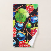 ベリー・フル・デライト・アート バスタオルセット (ハンドタオル)