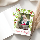 ベリー&ブライト|ホリデーフォト折り畳み シーズンカード