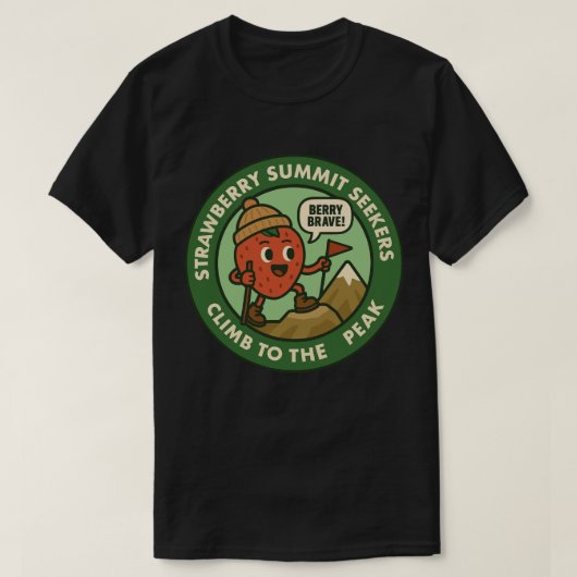 ベリー・ブレイブ・マウンテン・ハイキング・アドベンチャー Tシャツ (デザイン正面)