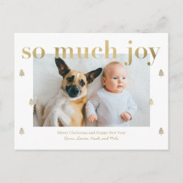 ベリー・ベリー・スイートのモダンなホリデー ポストカード - 喜びがいっぱい