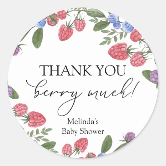 ベリー・マッチ・シャワー ラウンドシール (正面)