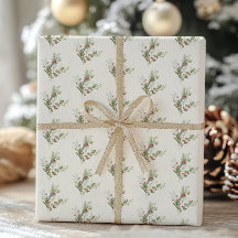 ベリー レッド クリーム ボタニカル ホリデー クリスマス