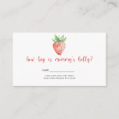 ベリー – 赤ちゃんシャワーどのように大きいママの腹 エンクロージャーカード (正面)