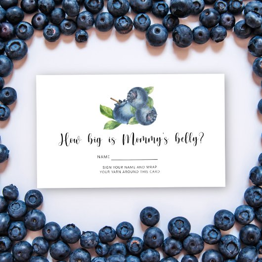 ベリー – 赤ちゃんシャワーどのように大きいママの腹 エンクロージャーカード