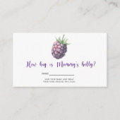 ベリー – 赤ちゃんシャワーどのように大きいママの腹 エンクロージャーカード (正面)
