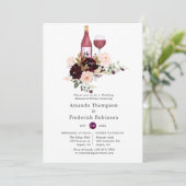 ベリー&赤面フローラワインテイスティングリハーサルディナー 招待状 (スタンド正面)