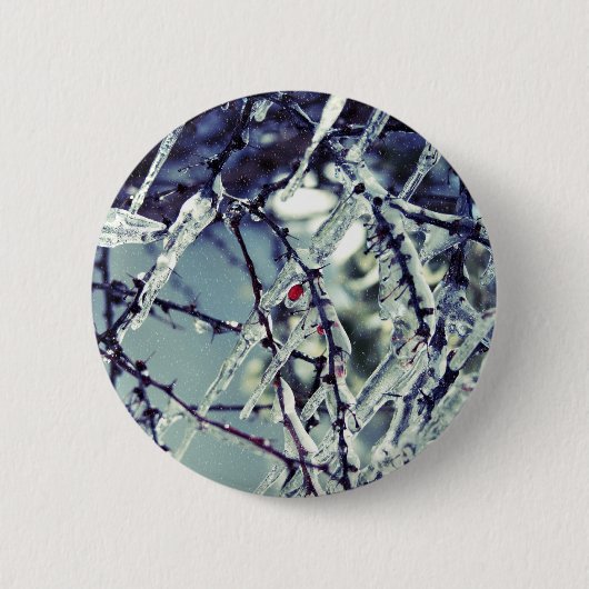 ベリ凍っていボタン 缶バッジ (正面)