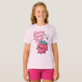 ベリ感じー愛かわいいストロベリーバレンタイン Tシャツ (正面フル)