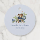 ベリ感謝していーグマリーブルーベリーベア男の赤ちゃんシャワー フェイバータグ (裏面)