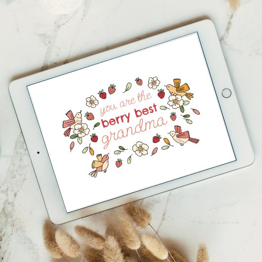 ベリ最高のーおばあちゃんイチゴ母の日 シーズンカード