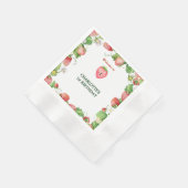 ベリ男女兼用ー甘い最初の誕生日へようこそ 縁ありカクテルナプキン (角)