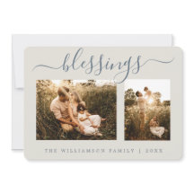 ベリ素朴スリグのクリスマスフォトホリデーカード