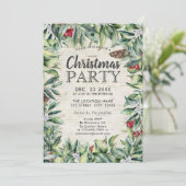 ベリ素朴ーウィンターグリーン樺の木クリスマスパーティー 招待状 (スタンド正面)