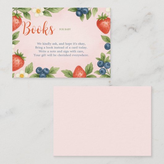 ベリ素朴ースイートブックベビーカード エンクロージャーカード (正面/裏面)